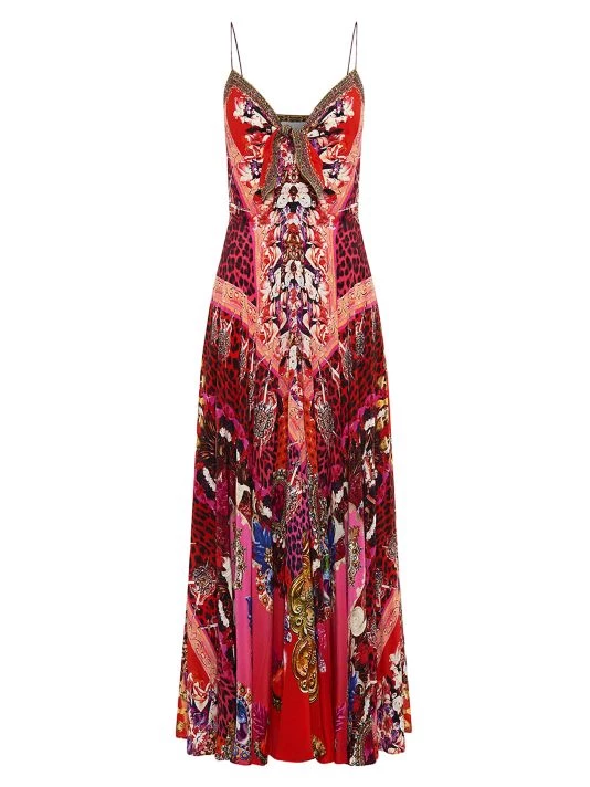 CAMILLA Printed Silk Tie-Front Maxi Dress 3 CAMILLA Printed Silk Tie-Front Maxi Dress