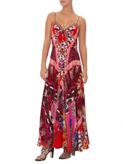 CAMILLA Printed Silk Tie-Front Maxi Dress 10 CAMILLA Printed Silk Tie-Front Maxi Dress -CAMILLA outlet shop unnamed file 110