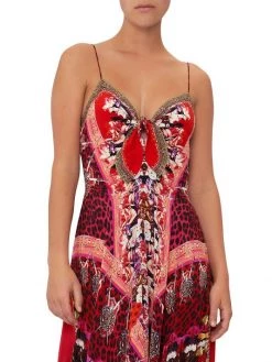 CAMILLA Printed Silk Tie-Front Maxi Dress 12 CAMILLA Printed Silk Tie-Front Maxi Dress -CAMILLA outlet shop unnamed file 112