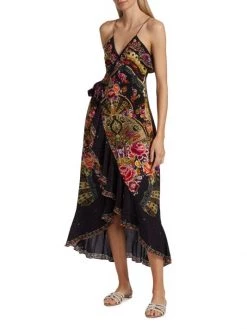 CAMILLA Silk Frill Wrap Dress -CAMILLA outlet shop unnamed file 130