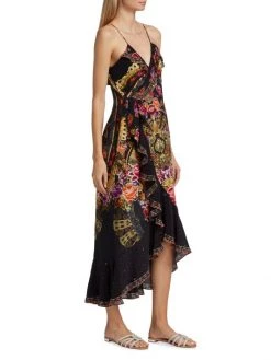 CAMILLA Silk Frill Wrap Dress -CAMILLA outlet shop unnamed file 131