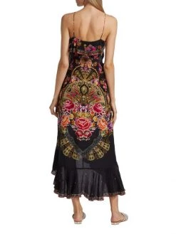 CAMILLA Silk Frill Wrap Dress -CAMILLA outlet shop unnamed file 132