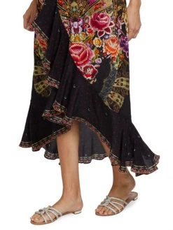 CAMILLA Silk Frill Wrap Dress -CAMILLA outlet shop unnamed file 133