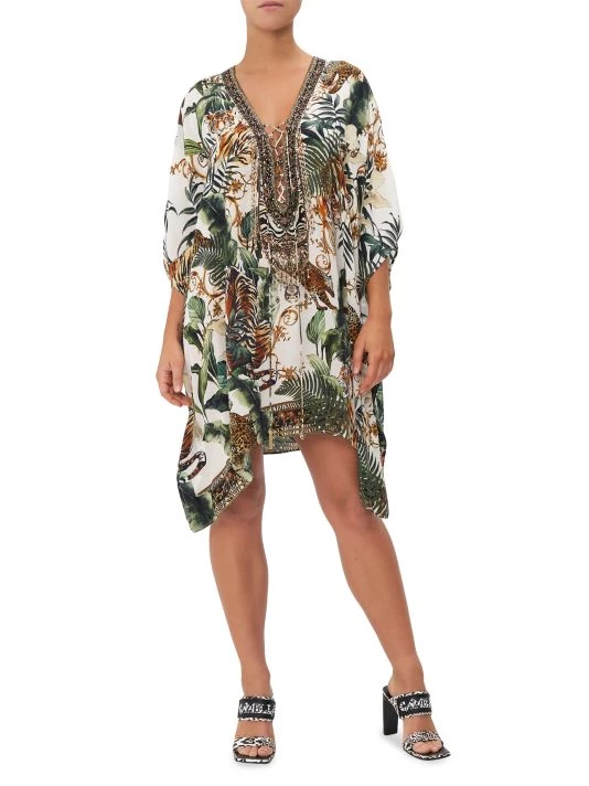CAMILLA Silk Lace-Up Short Kaftan 4 CAMILLA Silk Lace-Up Short Kaftan - Image 2