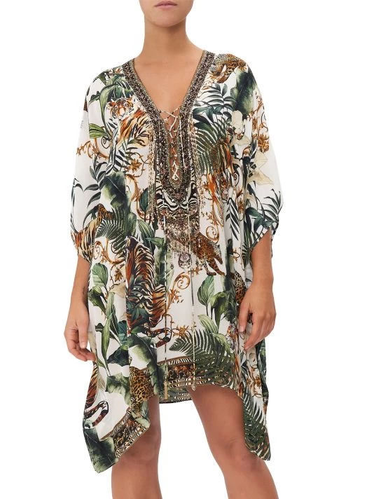 CAMILLA Silk Lace-Up Short Kaftan 5 CAMILLA Silk Lace-Up Short Kaftan - Image 3