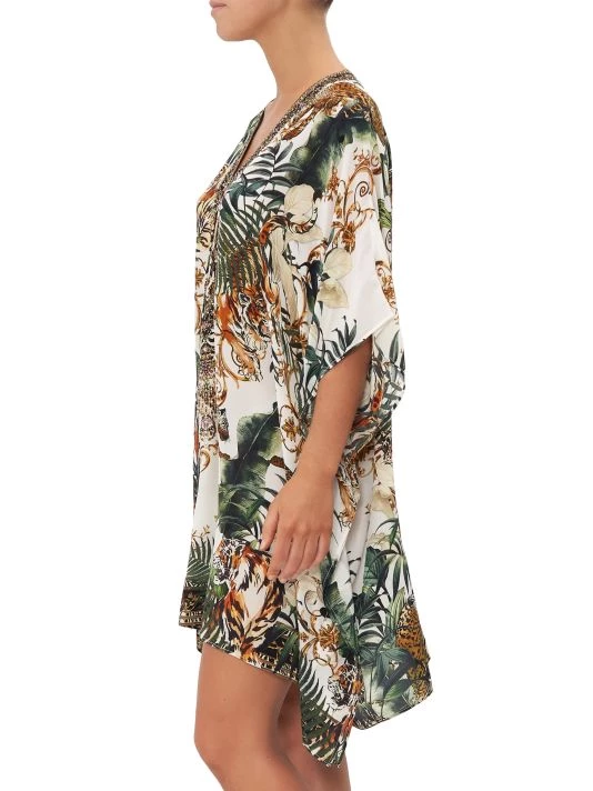 CAMILLA Silk Lace-Up Short Kaftan 6 CAMILLA Silk Lace-Up Short Kaftan - Image 4