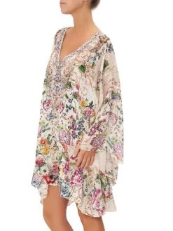 CAMILLA Silk Raglan-Sleeve Flared Kaftan -CAMILLA outlet shop unnamed file 162