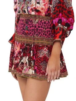 CAMILLA Shirred Silk Miniskirt -CAMILLA outlet shop unnamed file 167