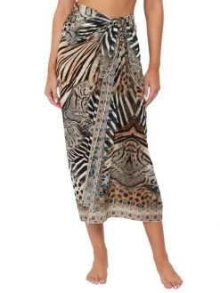 CAMILLA Animal Print Long Sarong -CAMILLA outlet shop unnamed file 203