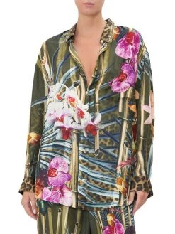 CAMILLA Oversized Printed Silk Shirt -CAMILLA outlet shop unnamed file 209