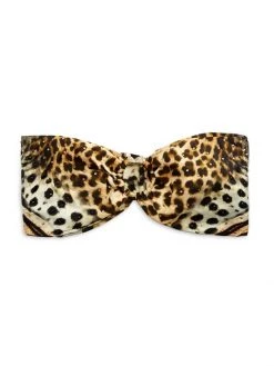 CAMILLA Leopard Silk Ring Headband