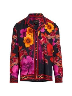 CAMILLA Long-Sleeve Camp Collared Shirt For Men