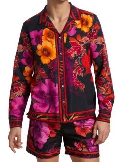 CAMILLA Long-Sleeve Camp Collared Shirt For Men -CAMILLA outlet shop unnamed file 218