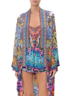 CAMILLA Printed Silk Open-Front Coverup -CAMILLA outlet shop unnamed file 285