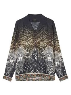 CAMILLA Printed Camp Silk Shirt For Men