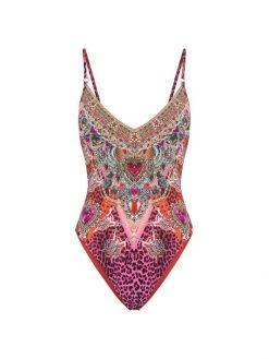 CAMILLA Printed V-Neck One-Piece Swimsuit