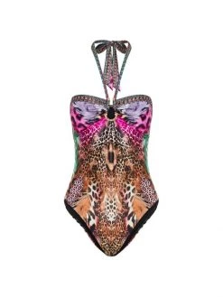 CAMILLA Surrealist Bandeau One-Piece Swimsuit