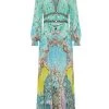 CAMILLA Mixed-Print Maxi Dress