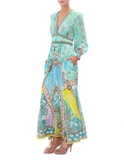 CAMILLA Mixed-Print Maxi Dress -CAMILLA outlet shop unnamed file 319
