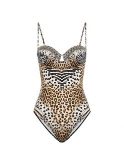 CAMILLA Leopard Underwire One-Piece Swimsuit
