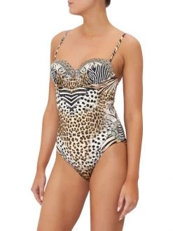 CAMILLA Leopard Underwire One-Piece Swimsuit -CAMILLA outlet shop unnamed file 339