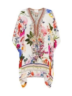 CAMILLA Floral Lace-Up Minidress