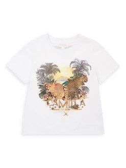 CAMILLA Little Girl's & Girl's For The Love Of Leo T-Shirt For Kids