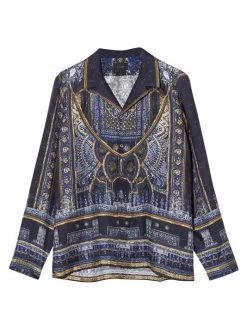 CAMILLA Printed Silk Camp-Collar Shirt For Men