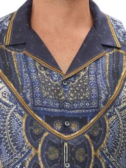 CAMILLA Printed Silk Camp-Collar Shirt For Men -CAMILLA outlet shop unnamed file 367