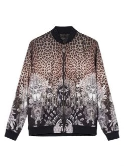 CAMILLA Printed Zip-Up Bomber Jacket For Men