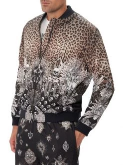 CAMILLA Printed Zip-Up Bomber Jacket For Men -CAMILLA outlet shop unnamed file 387