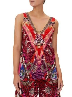 CAMILLA Printed Silk Top -CAMILLA outlet shop unnamed file 419