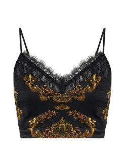 CAMILLA Shadows Of Armada Silk & Lace Bralette
