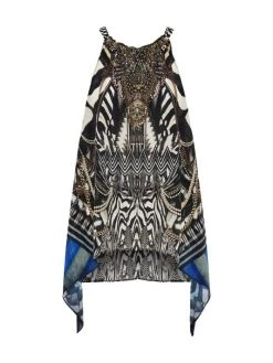 CAMILLA Silk Halter Tank Top