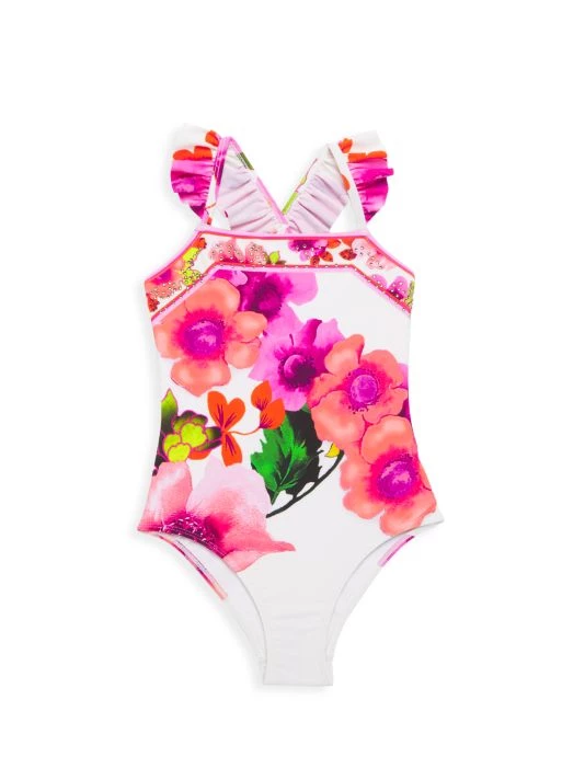 CAMILLA Little Girl's & Girl's Pretty As A Poppy One-Piece Swimsuit For Kids 3 CAMILLA Little Girl's & Girl's Pretty As A Poppy One-Piece Swimsuit For Kids