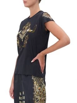 CAMILLA It's All Over Torero Slim Fit Roundneck T-Shirt -CAMILLA outlet shop unnamed file 484