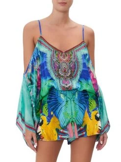 CAMILLA Silk Drop Shoulder Playsuit -CAMILLA outlet shop unnamed file 506