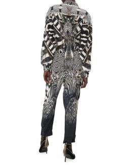 CAMILLA Knight Of The Wild Drawstring Zip-Up Jumpsuit -CAMILLA outlet shop unnamed file 513