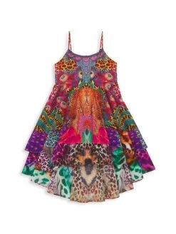 CAMILLA Little Girl's & Girl's Xanadu Rising Tiered Dress For Kids