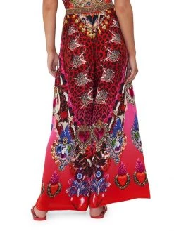 CAMILLA Printed Silk Wide Leg Trousers -CAMILLA outlet shop unnamed file 52