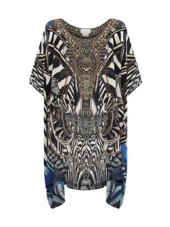 CAMILLA Silk Printed Caftan