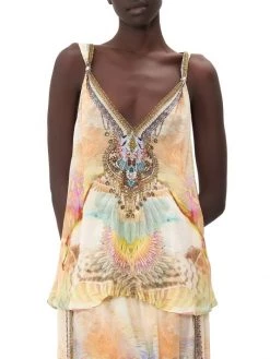 CAMILLA Take Flight Bead-Embellished Tank -CAMILLA outlet shop unnamed file 578