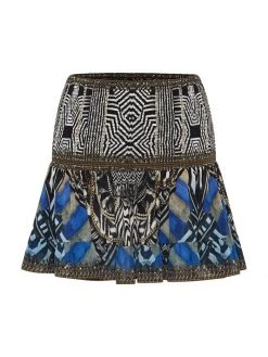 CAMILLA Silk Miniskirt