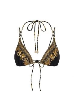 CAMILLA Printed Triangle Bikini Top