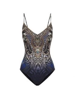 CAMILLA Lace-Up One-Piece Swimsuit