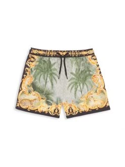 CAMILLA Little Boy's & Boy's Palazzo Of Palms Board Shorts For Kids