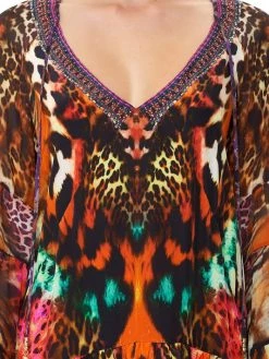 CAMILLA Tiered Animal Print Minidress -CAMILLA outlet shop unnamed file 628