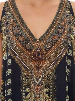 CAMILLA Its All Over Torero V-Neck Button-Back Top -CAMILLA outlet shop unnamed file 634