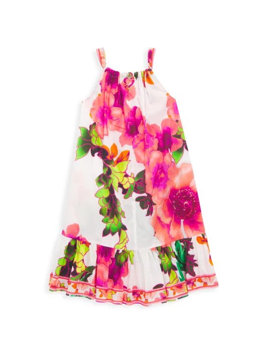 CAMILLA Little Girl's & Girl's Pretty As A Poppy Frill Tiered Dress For Kids 4 CAMILLA Little Girl's & Girl's Pretty As A Poppy Frill Tiered Dress For Kids - Image 2