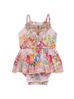 CAMILLA Baby Girl's Floral Peplum Bodysuit For Kids